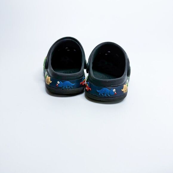 Kids Cute and Comfy Black Dinosaur Clogs Size 7 - Picture 4 of 7